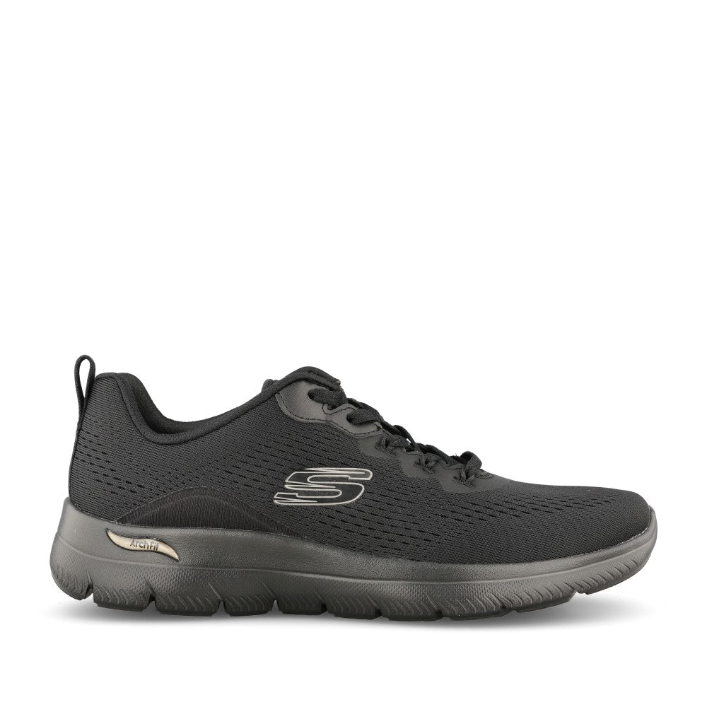 Ladies 1507554 Arch Fit Summits Trainer In Black