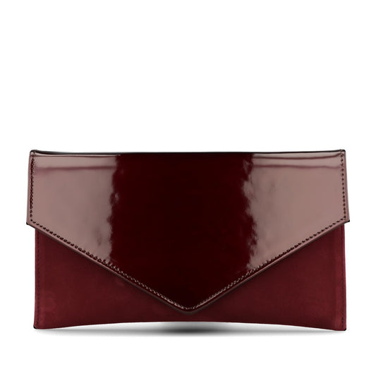 Ladies T36 7993 Envelope Bag In Burgandy