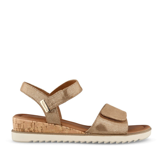 Ladies 1-28118 Wedge Sandal In Bronze