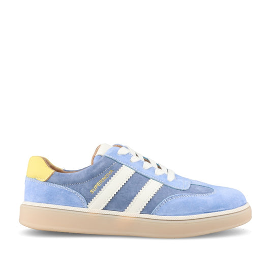 Ladies Seventy Five Laced Trainer In Denim