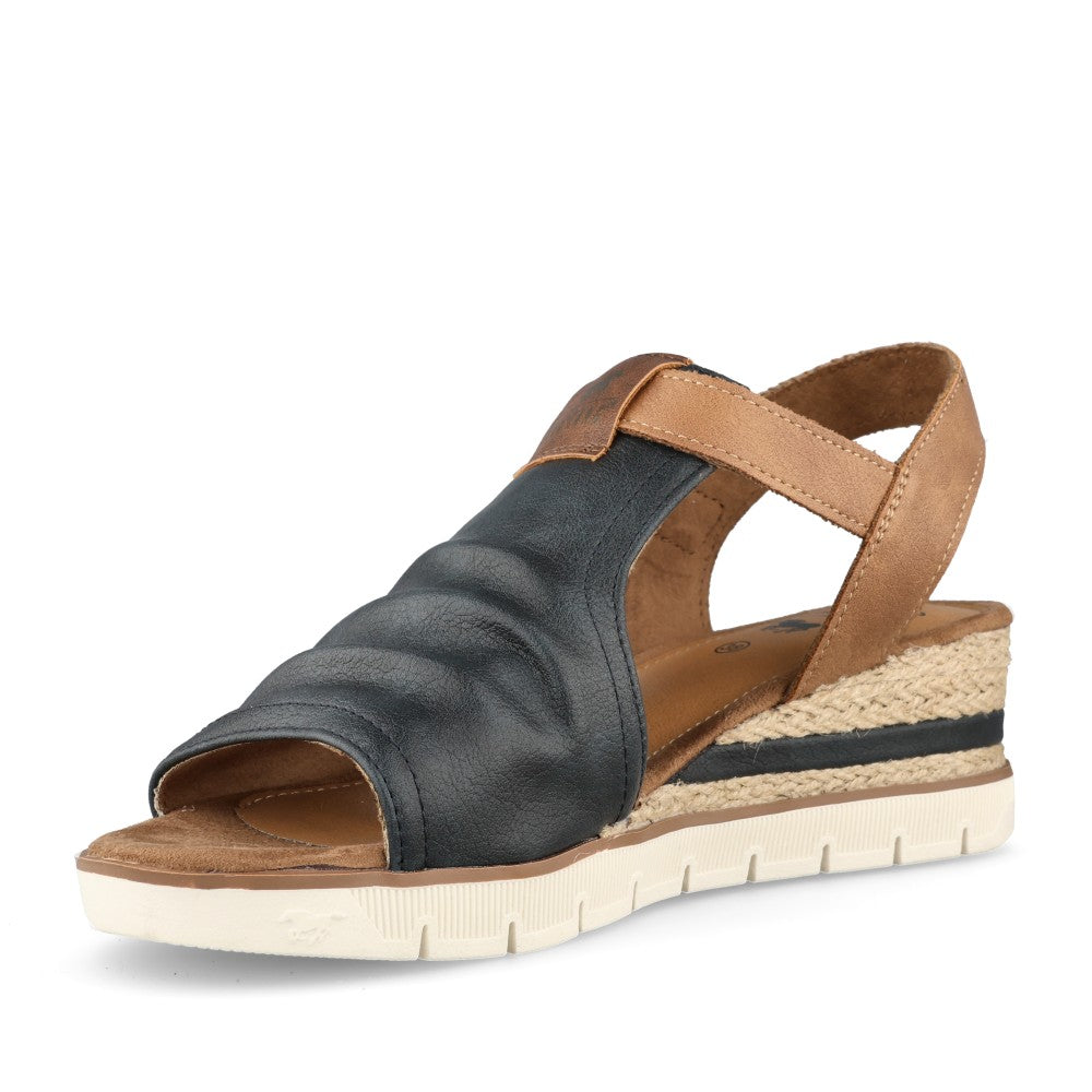 Ladies 112003 Wedge Sandal In Navy