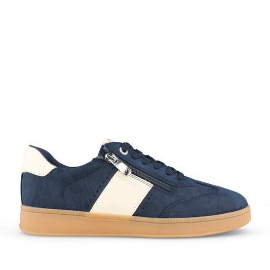 Ladies 2-23736 Laced Trainer In Navy