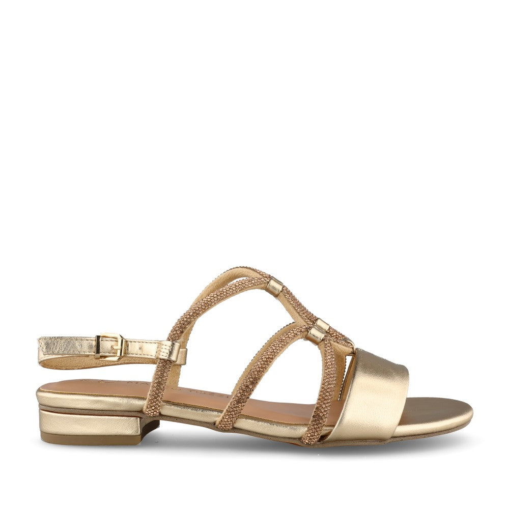 Ladies 2-28101 Sling Back Sandal In Gold