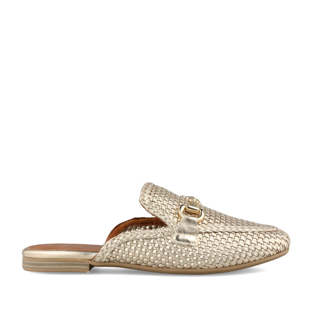 Ladies 2-87300 Mule In Gold