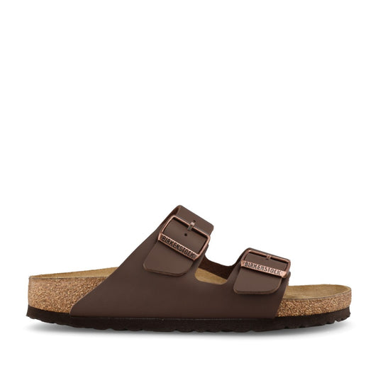 Ladies 51703 Arizona Double Strap Mule In Dark Brown