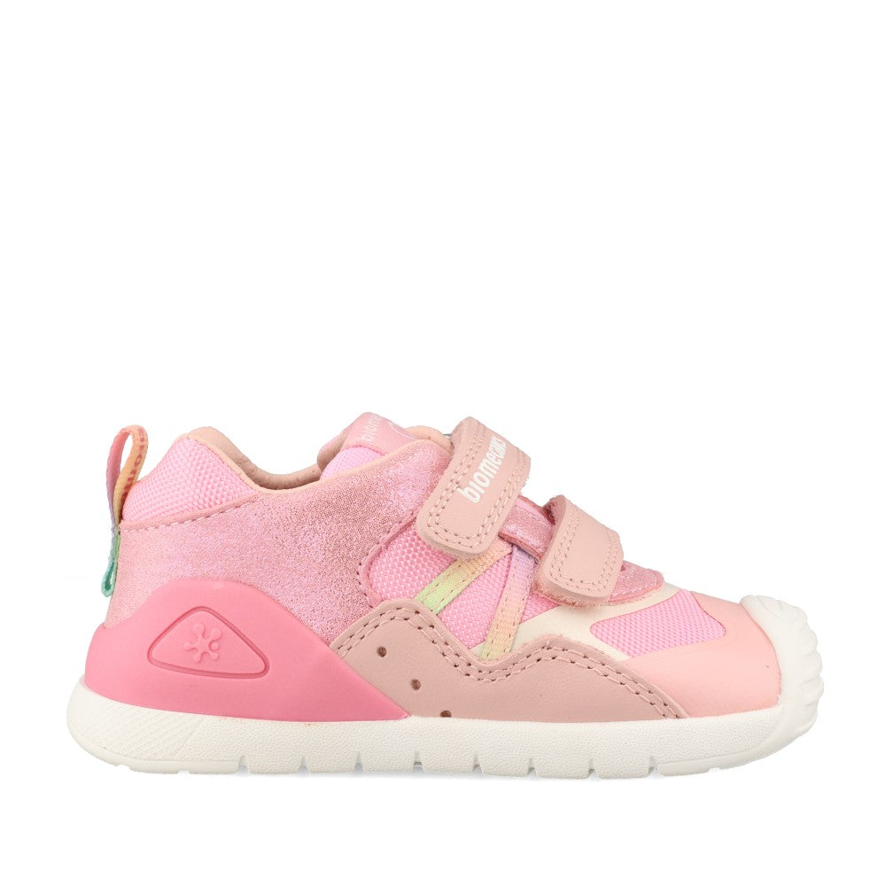 Girls 262103-a032 Double Velcro Shoe In Rose