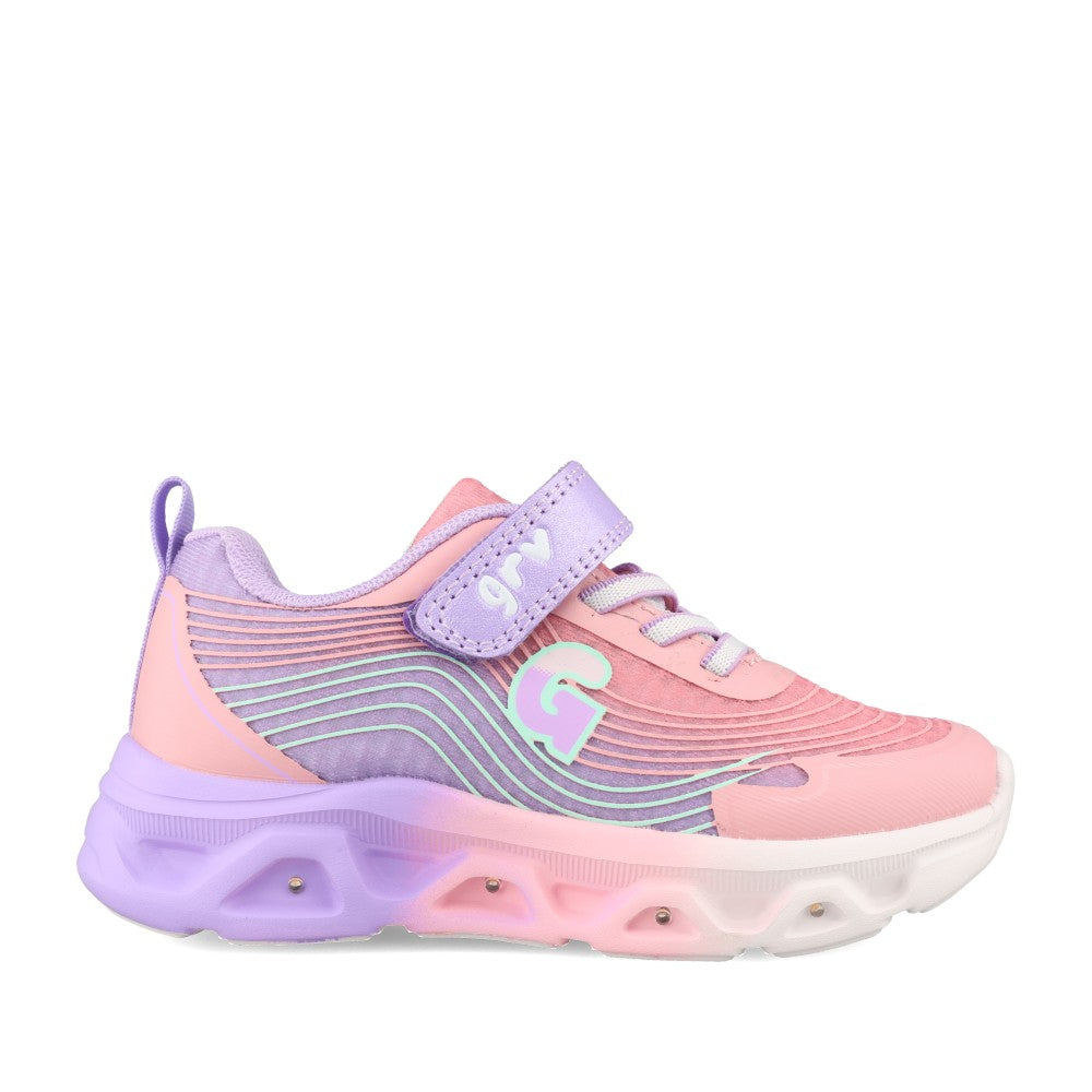 Girls 262725-c426 Velcro Trainer In Pink
