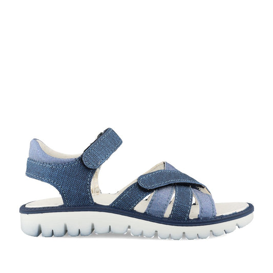 Girls 13889 Velcro Sandal In Denim