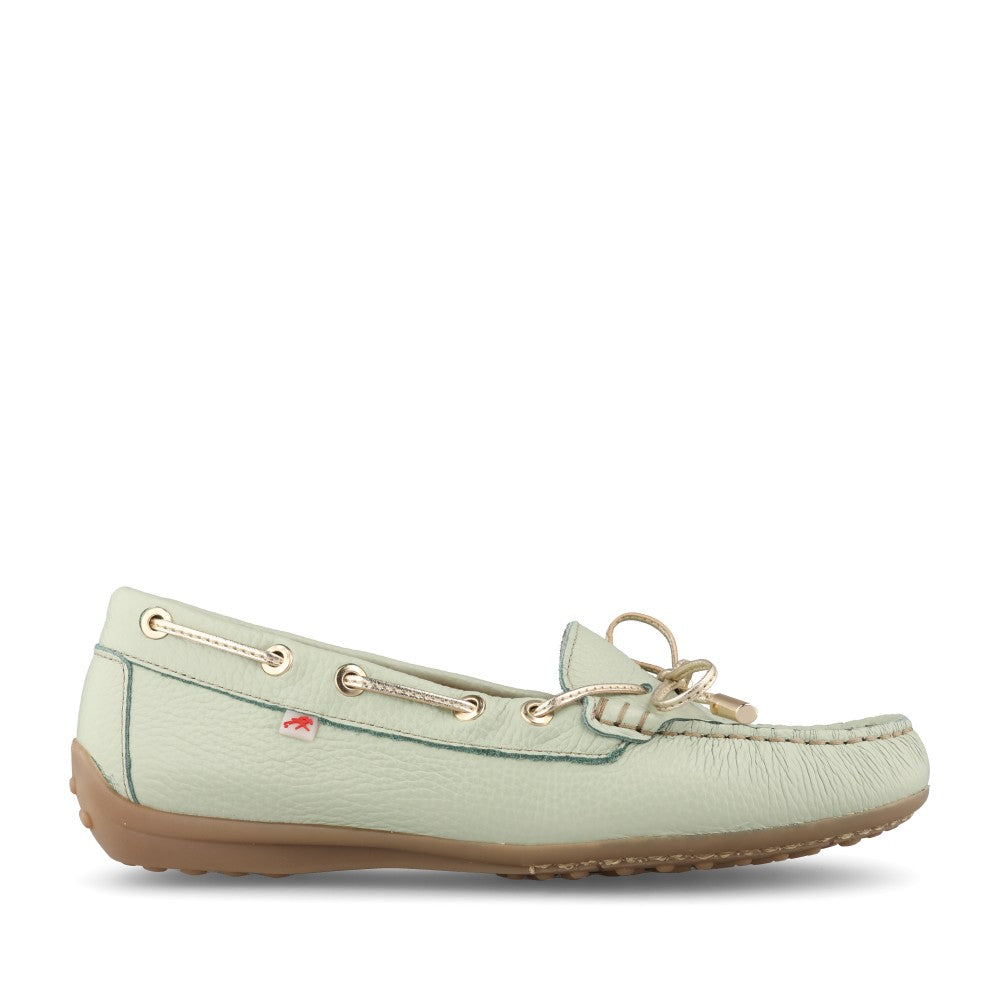 Ladies F2158 Bruni Boat Shoe In Mint