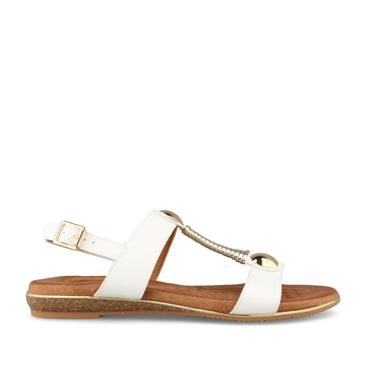 Ladies Renoir Jlh276 Sandal In White