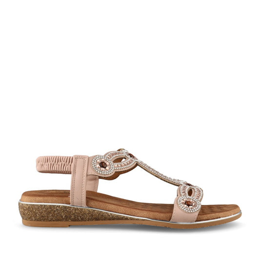 Ladies Jlh616 Indigo E-fit Sandal In Pink