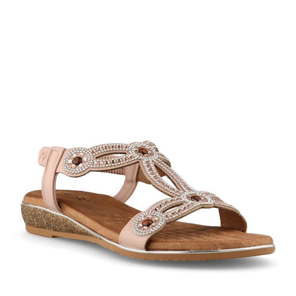 Ladies Jlh616 Indigo E-fit Sandal In Pink