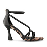 Ladies Centerfold High Heel Sandal In Black