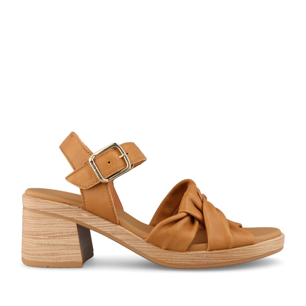 Ladies 34-745 Block Heel Sandal In Camel