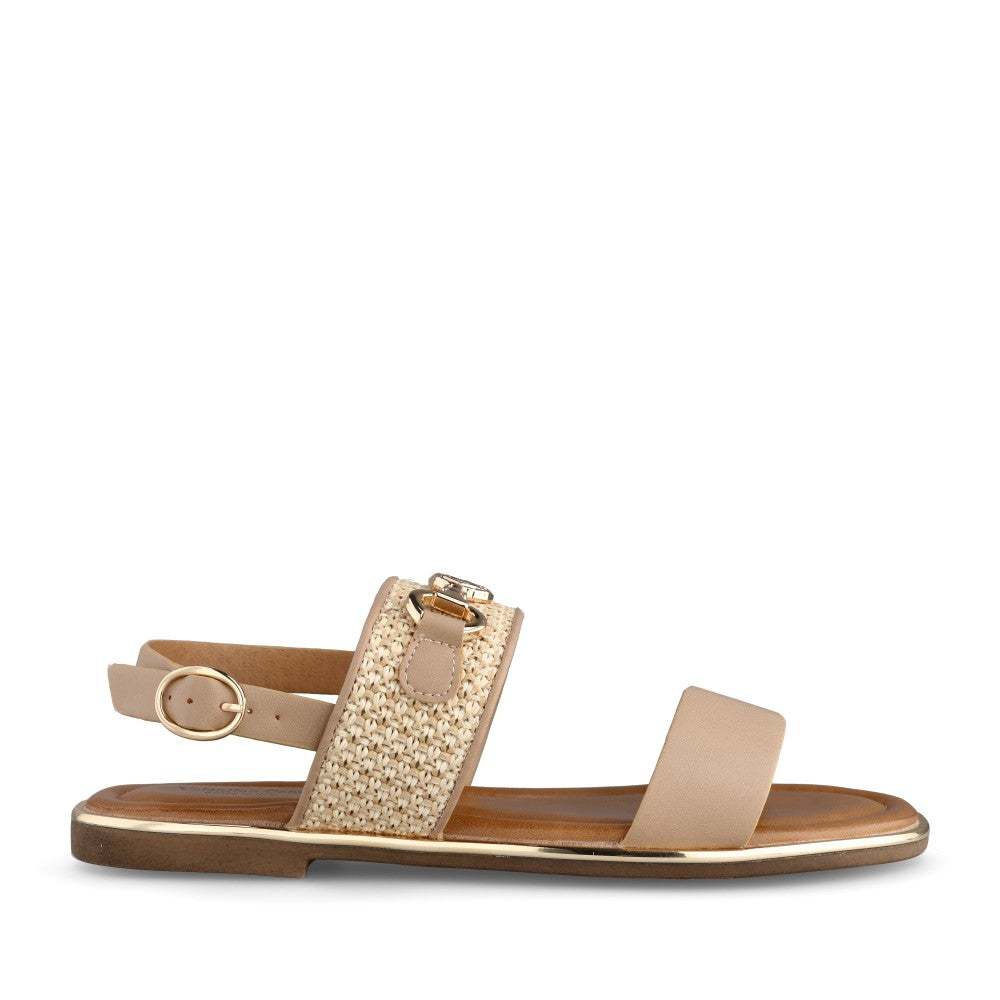 Ladies 6w9967-9 Sandal In Beige