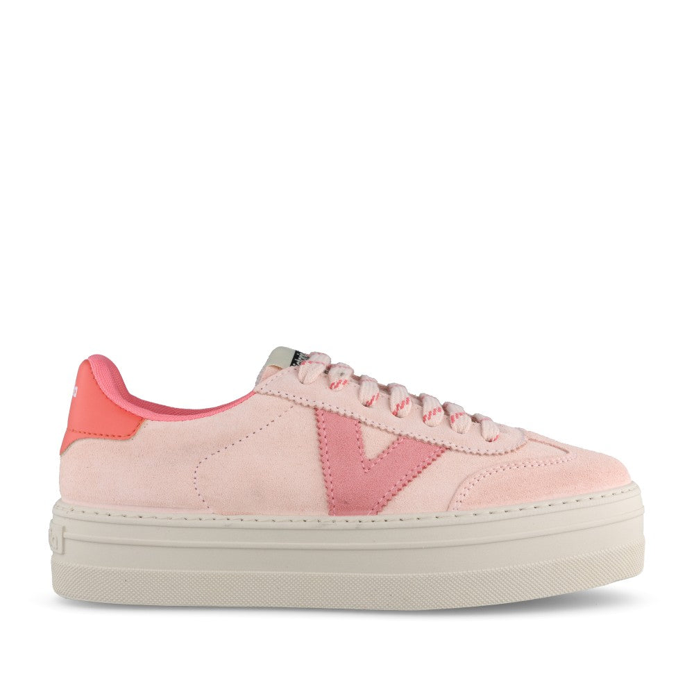 Ladies 1092180 Barcelona Laced Trainer In Light Pink