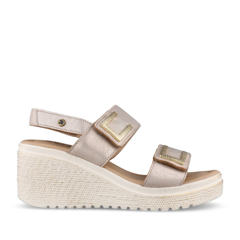 A8469 Rowena Wedge Sandal Latte
