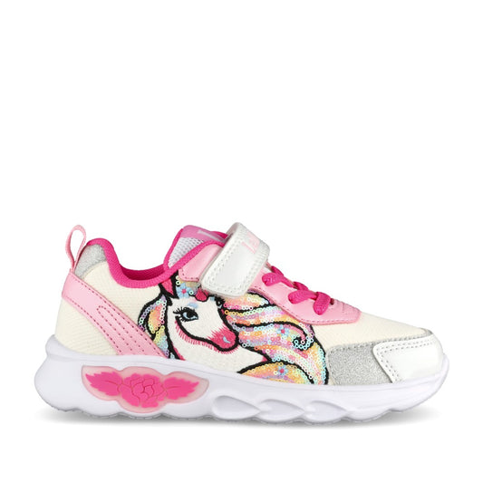 Girls Lk4746 Maggie Trainer In White Multi