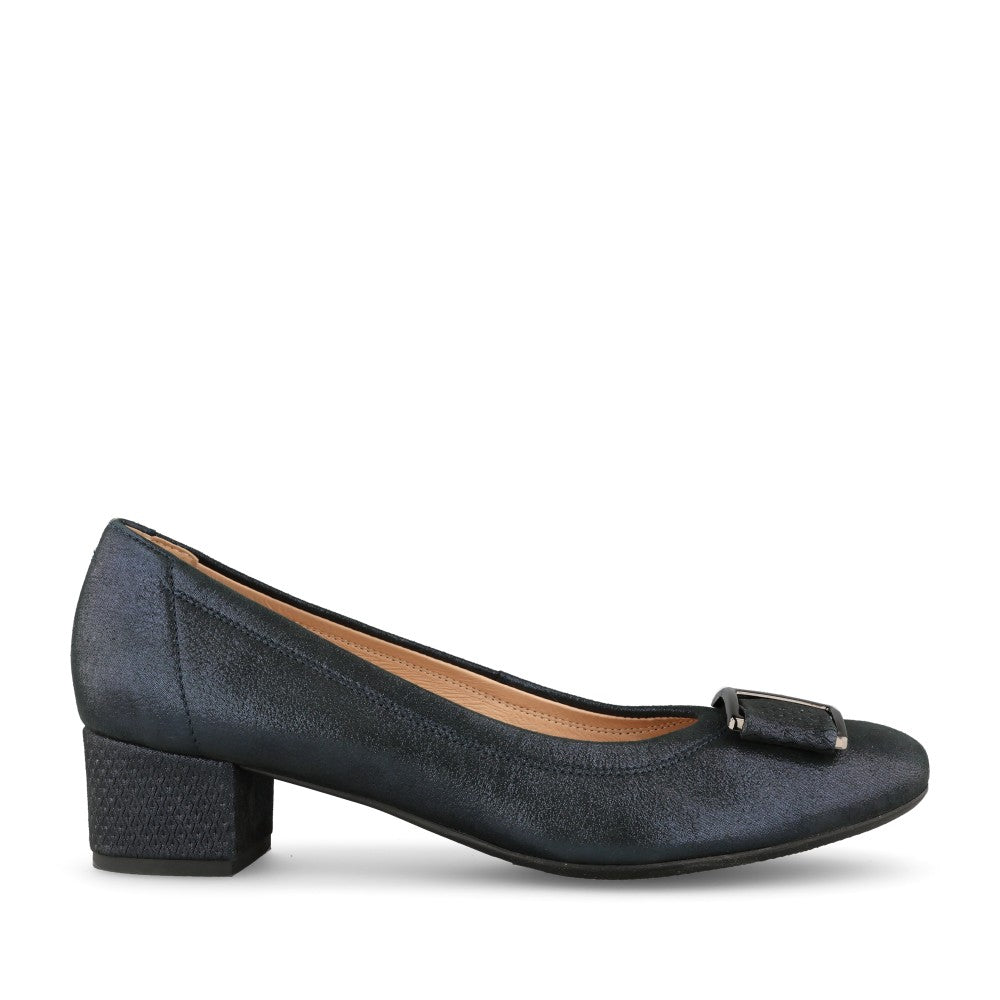 Ladies 5632 Low Heel Court Shoe For Ladies In Navy