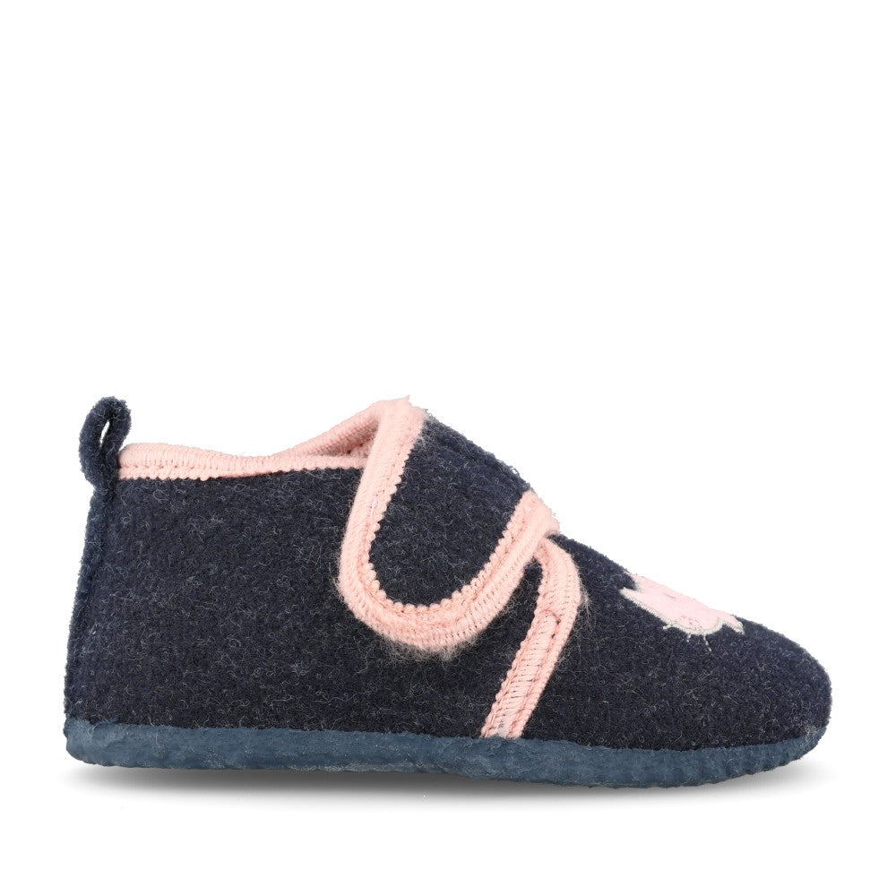 Girls Cs282cpk Kit Velcro Bootee Slipper In Navy