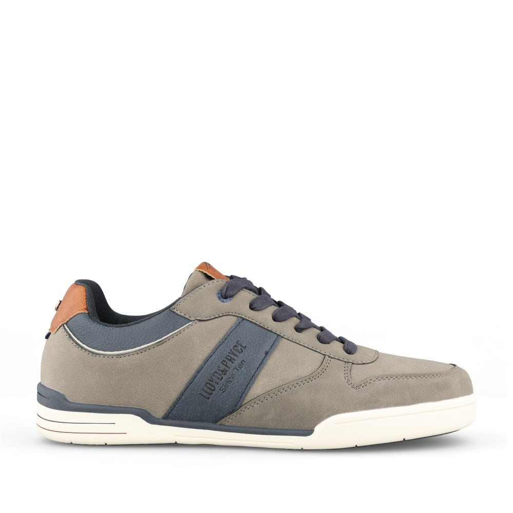 Mens Berthwick Laced Trainer In Grey