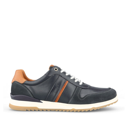 Mens Shoot 5808 Laced Trainer In Navy