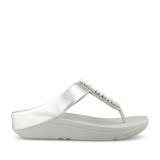 Ladies A2n-001 Fino Toe-post Sandal In Silver