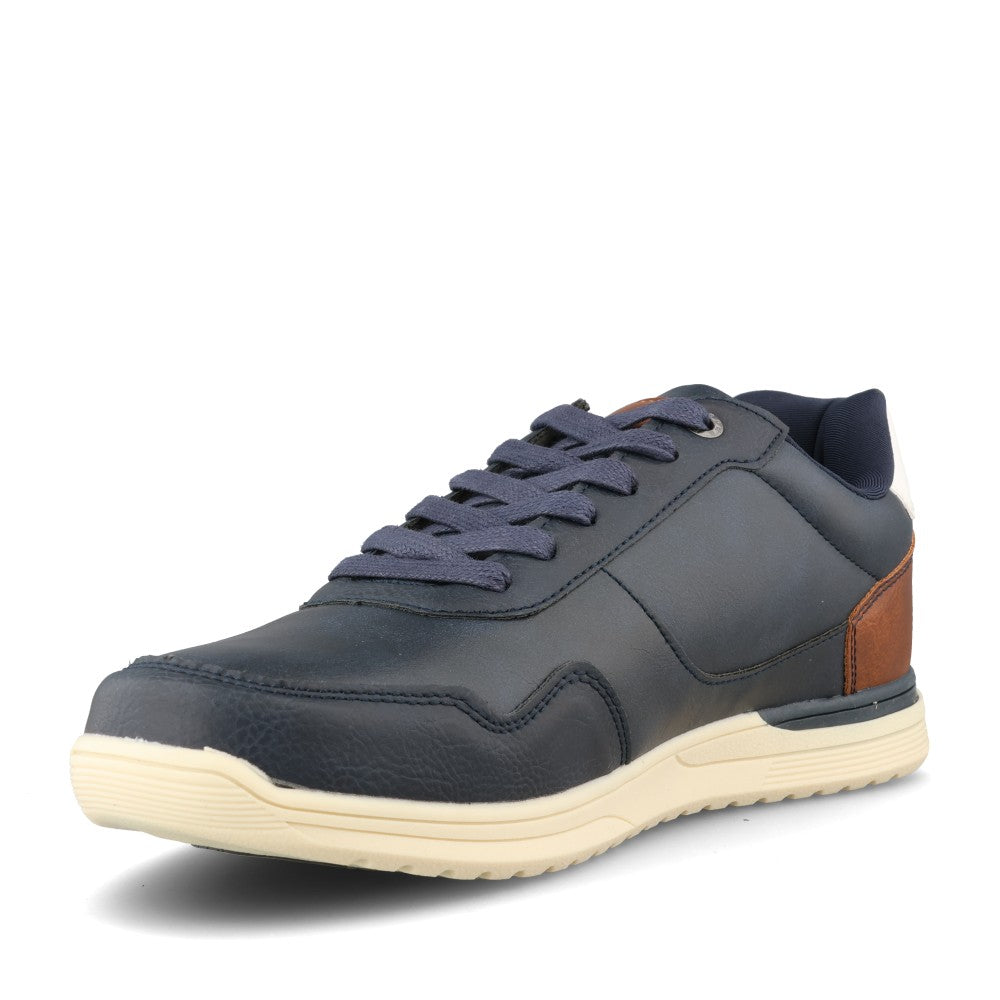 Mens Twenty Four Laced Trainer In Navy