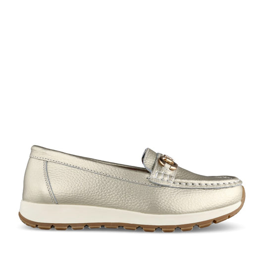 Ladies Casablanca Slip-on Shoe In Gold