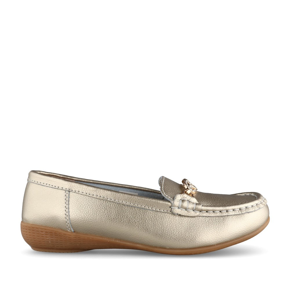 Ladies Kasbah Slip-on Shoe In Gold