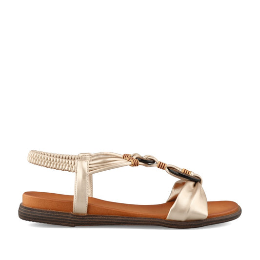 Ladies Larnaca Sandal In Gold