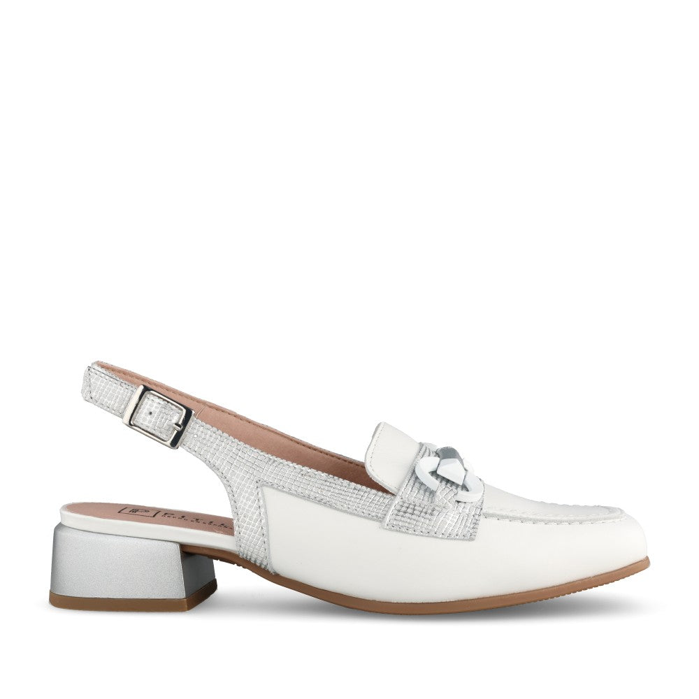 11151 Block Heel Sling Back Shoe