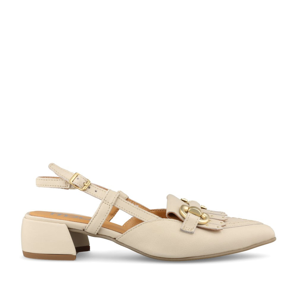 Ladies L72105 Sling Back Shoe In Beige