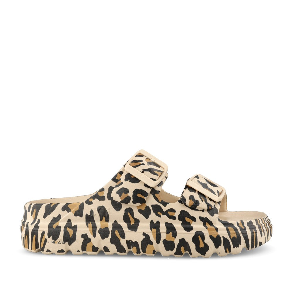 Double Strap Mule Leopard
