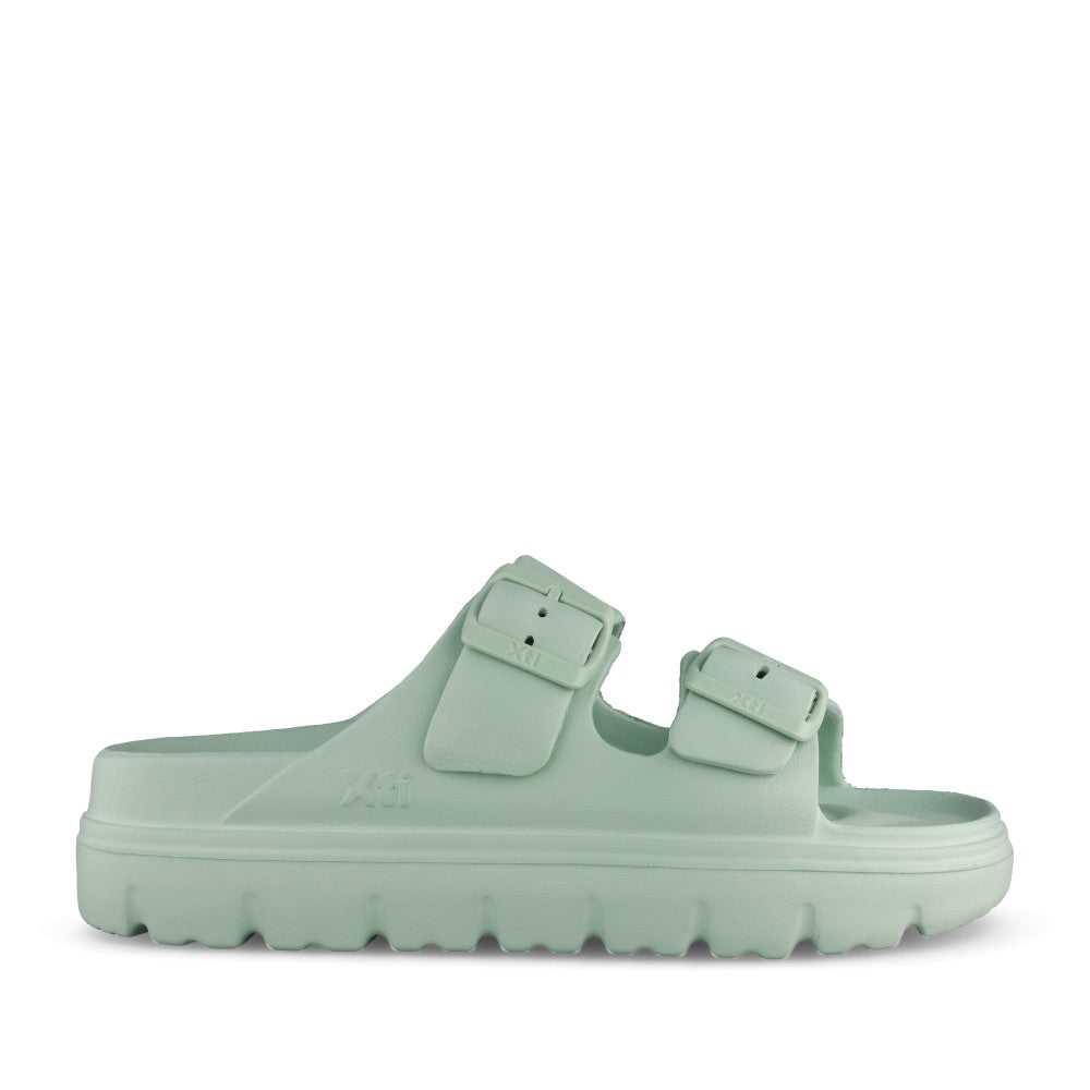 Ladies 142550 Double Strap Mule In Aqua