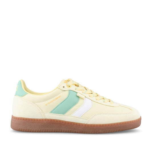 Ladies 145052 Laced Trainer In Yellow