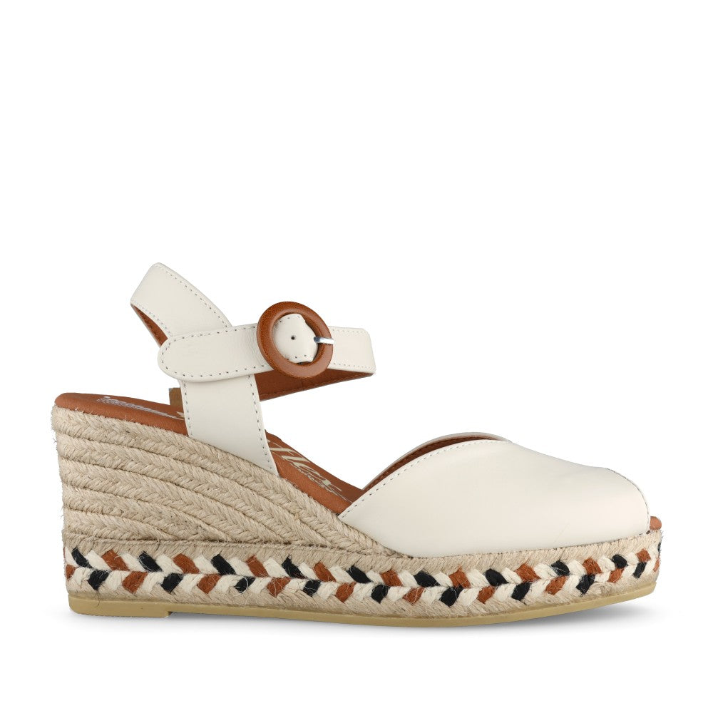Ladies 2317 Wedge Sandal In White