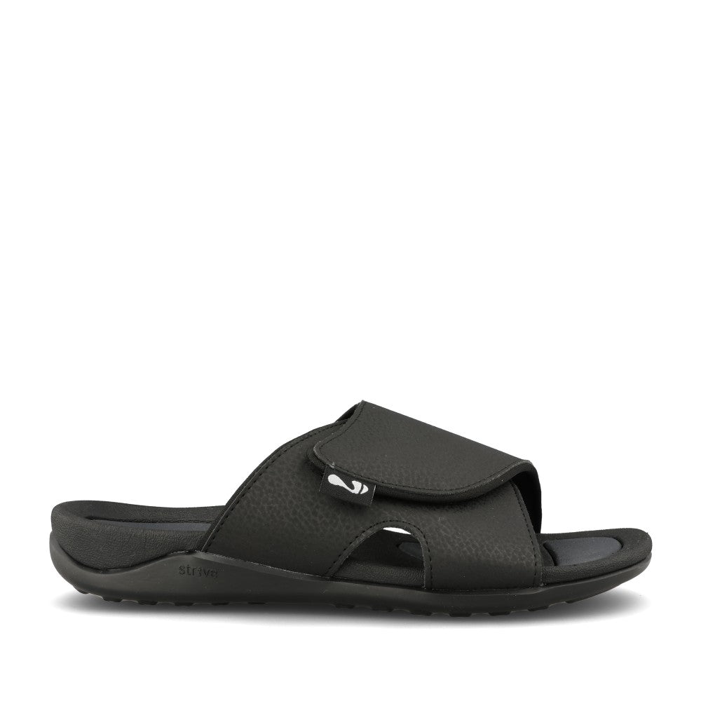 Ladies Dune Velcro Sandal In Black