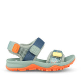 Boys Wharf Tide Green Velcro Sandal In Kids G Fit