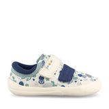 Unisex Briley Fly Blue Combi Canvas Shoe In Kids G Fit