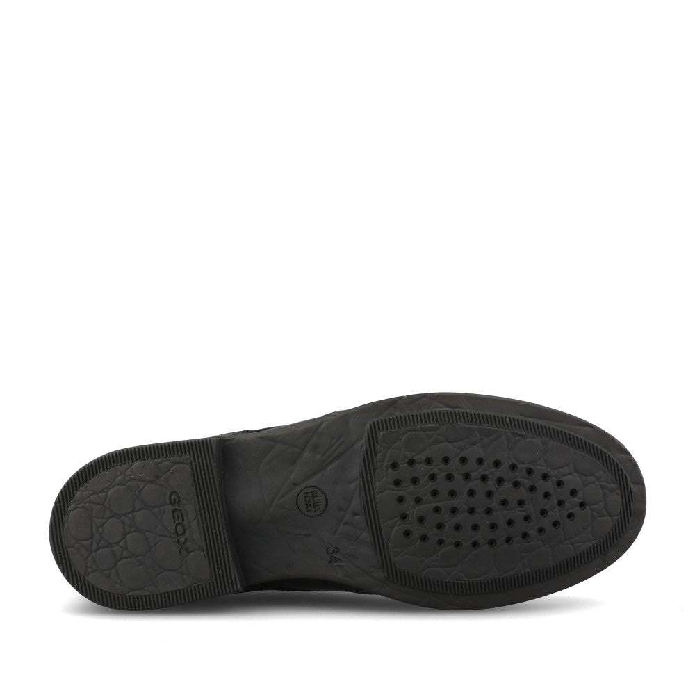 Girls J6649d Agata Laced Shoe In Blk Leather