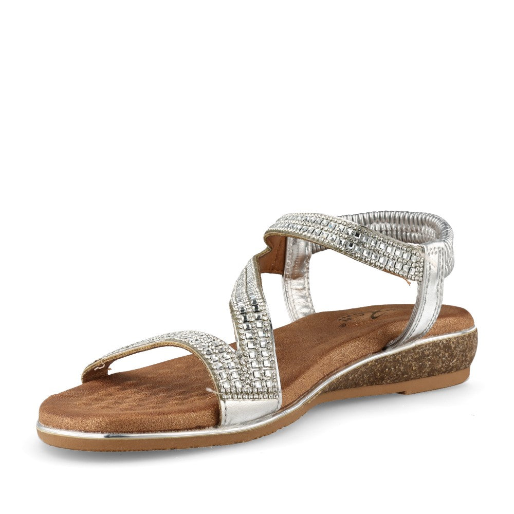Ladies Jlh613 Jazmine E-fit Sandal In Silver