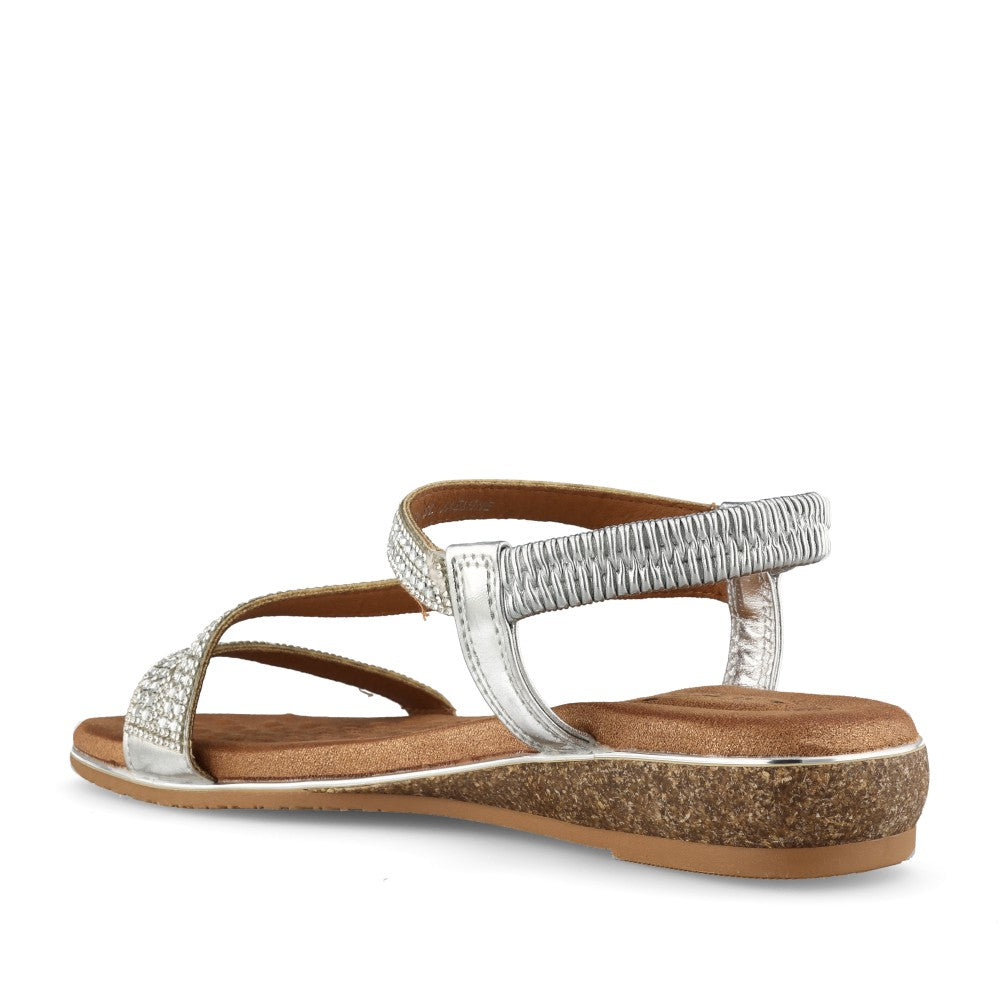 Ladies Jlh613 Jazmine E-fit Sandal In Silver