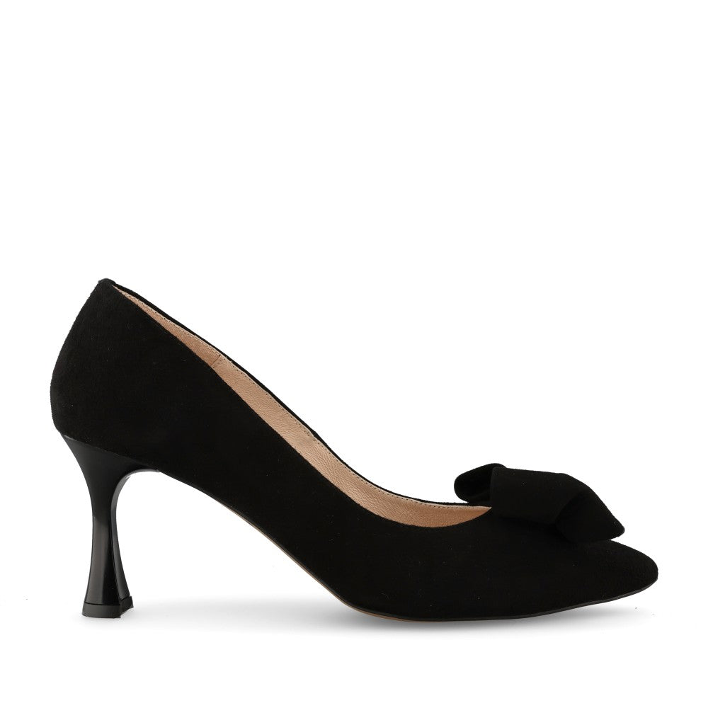 Ladies 8342 High Heel Court Shoe In Black