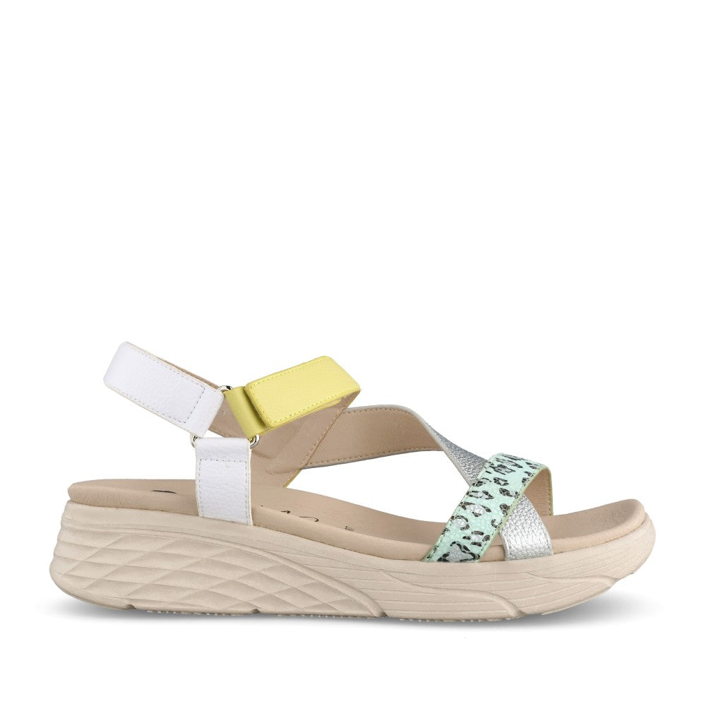 Ladies Aswarby Platform Sandal In Multi-colour