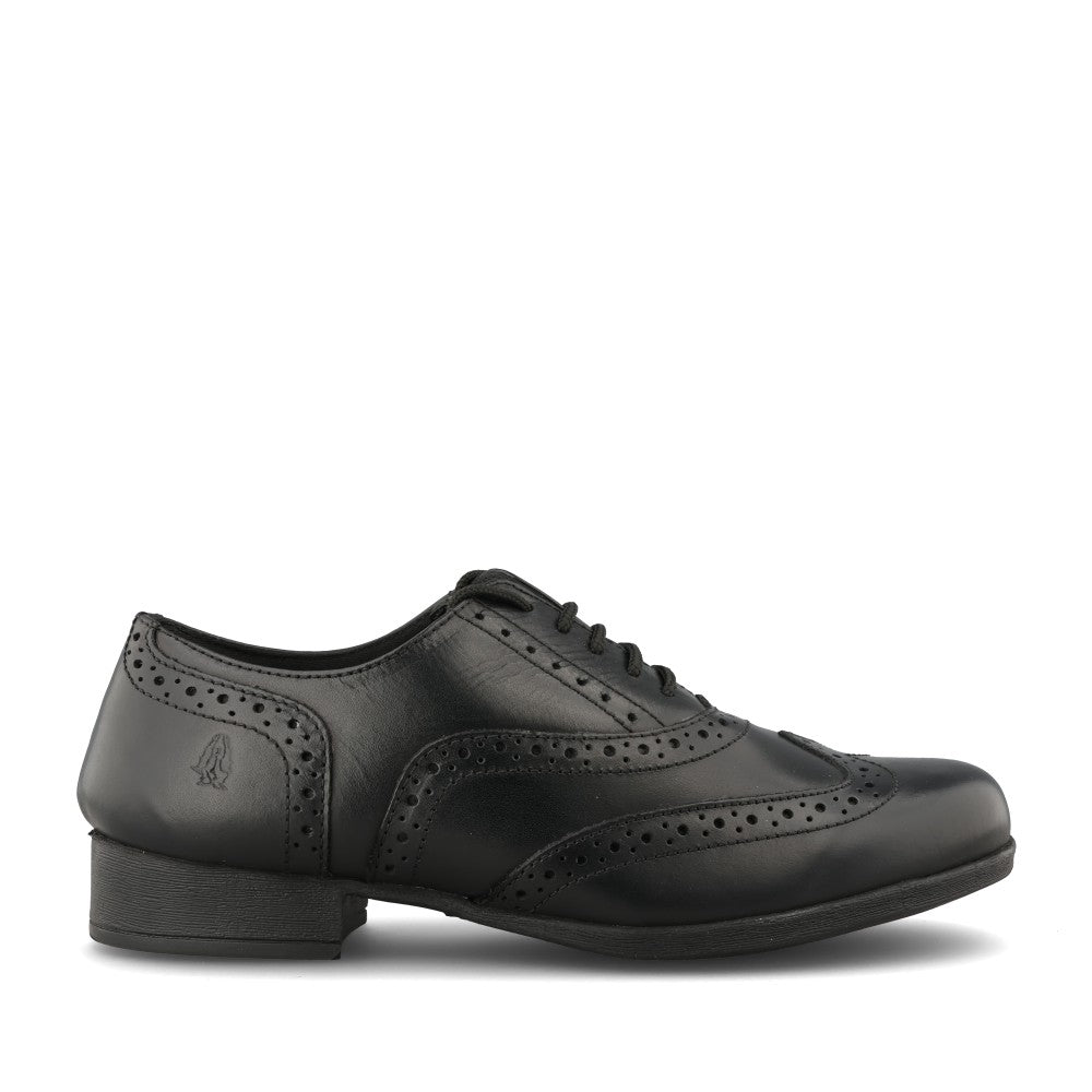 Girls Kada Laced Brogue In Blk Leather