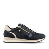 Ladies 8-23774 Laced Trainer In Navy