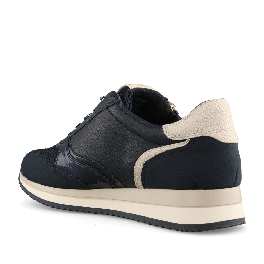 Ladies 8-23774 Laced Trainer In Navy
