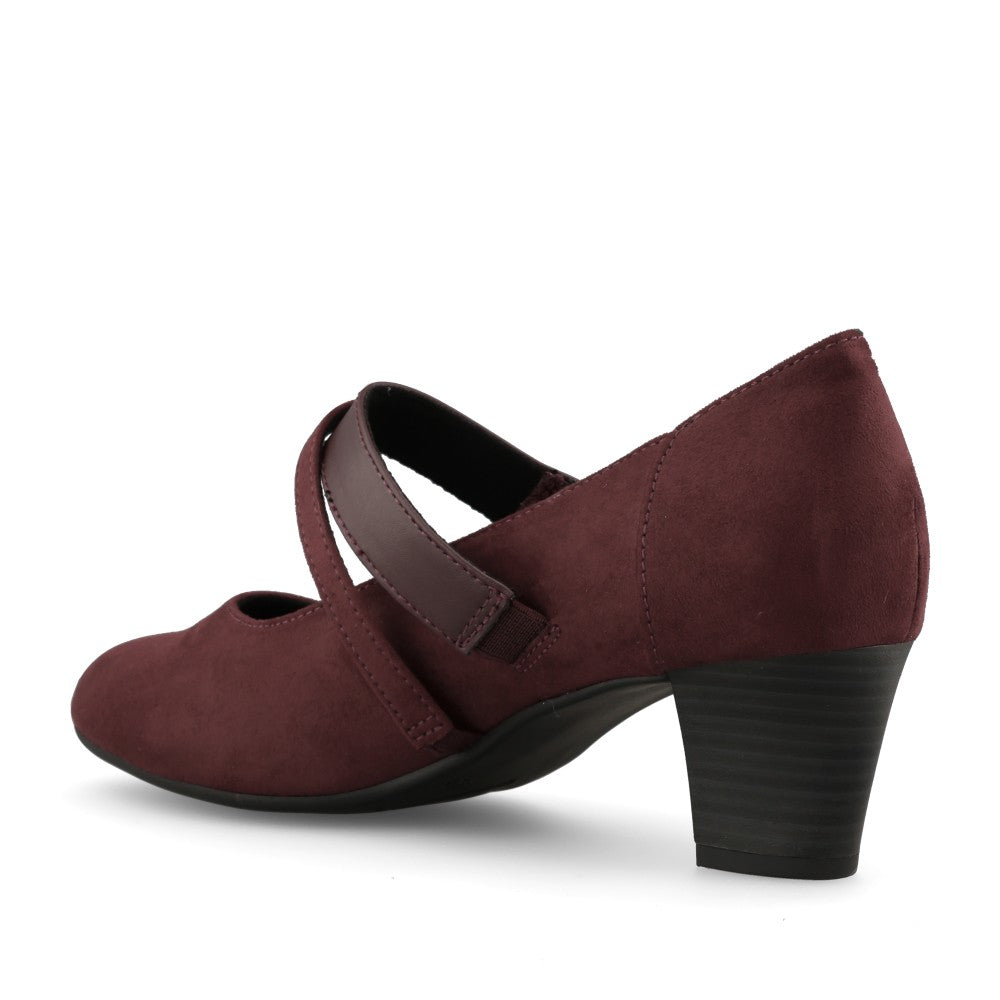 Ladies 8-24464 Mary Jane Shoe In Burgandy
