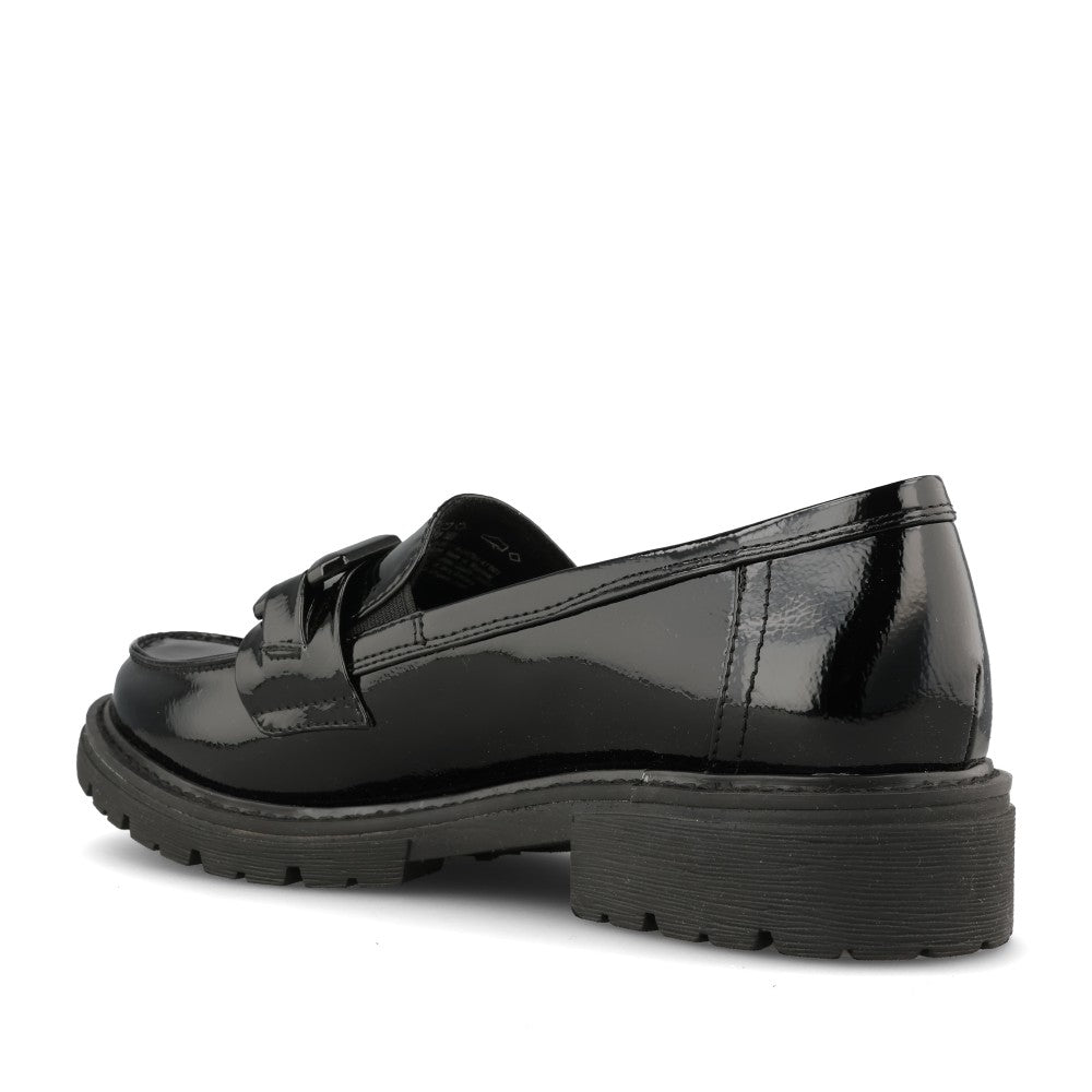 Ladies 8-24764 Loafer In Blk Patent